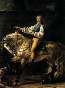 Jacques-Louis  David Count Potocki oil painting on canvas